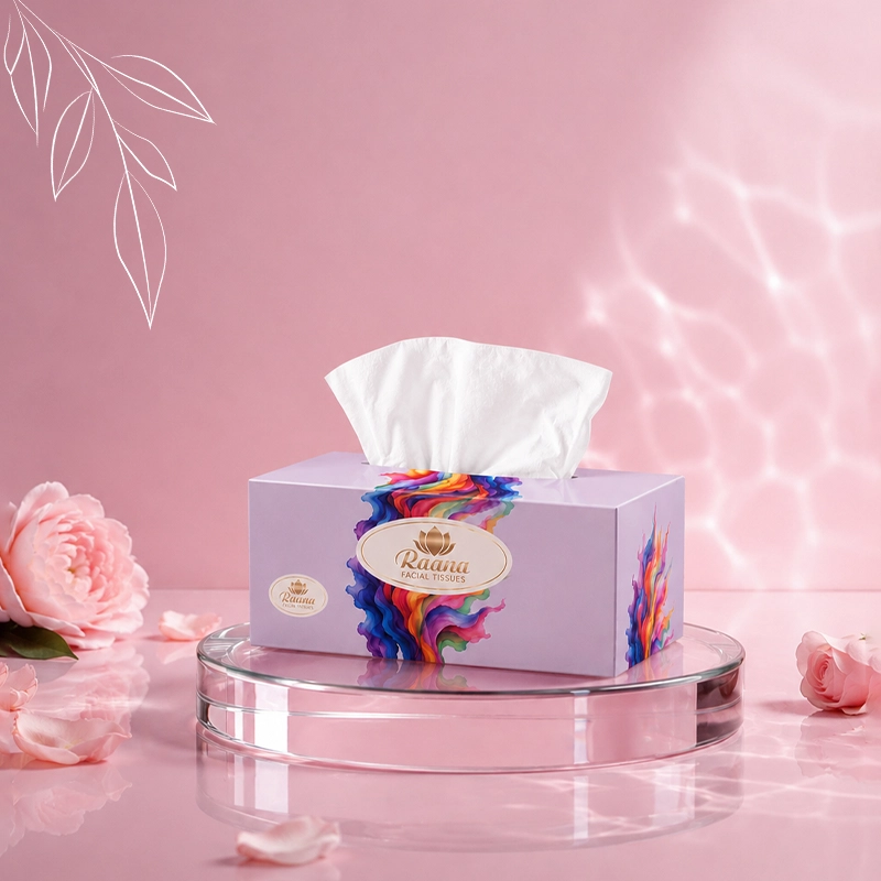دستمال کاغذی جعبه ای رعنا